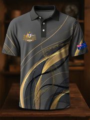 Men's  Australia Short Sleeve Printed Shirt