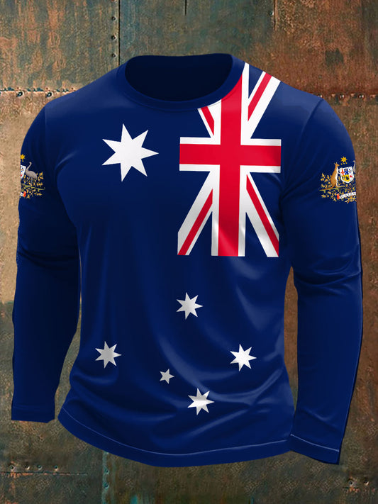 Men's AU Flag Proud Printed T-shirt
