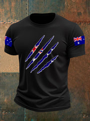 Men's Australian Flag Print Casual Tee