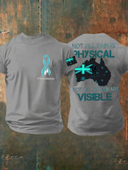 Men's PTSD Awareness Veteran Printed T-shirt