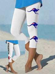 Women's Australia Patriotic Printed Yoga Leggings