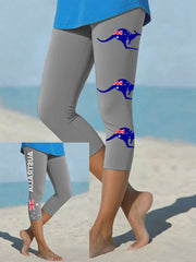 Women's Australia Patriotic Printed Yoga Leggings