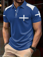 Men's AU Eukera Flag Printed Casual Tops