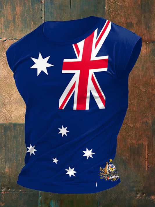 Men's AU Flag Proud Printed Vests