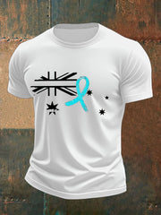 Men's PTSD Awareness Veteran Printed T-shirt
