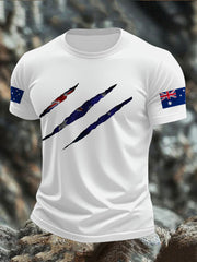 Men's AU Flag Printed T-shirt