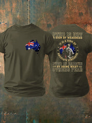 Men's PTSD Awareness Veteran Printed T-shirt