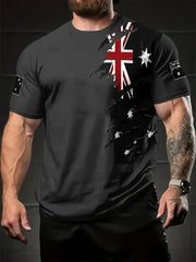 Men's Australia Patriotic Printed T-shirt