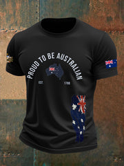Men's Australia Patriotic Printed T-shirt