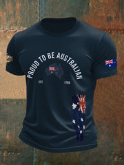 Men's Australia Patriotic Printed T-shirt