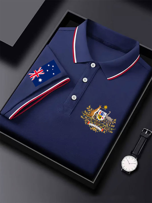 Men's Australia Patriotic Printed Casual Tops
