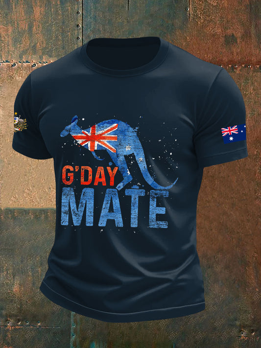 Men's Australia Patriotic Printed T-shirt