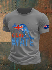 Men's Australia Patriotic Printed T-shirt