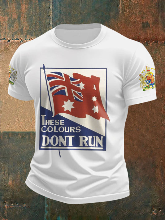 Men's AU Flag Printed T-shirt
