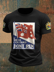 Men's AU Flag Printed T-shirt