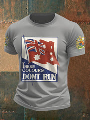 Men's AU Flag Printed T-shirt