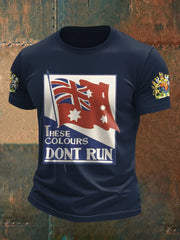 Men's AU Flag Printed T-shirt