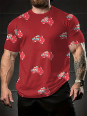 Men's AU Flag Printed T-shirt