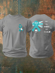 Men's PTSD Awareness Veteran Printed T-shirt