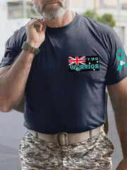 Men's PTSD Awareness Veteran Printed T-shirt