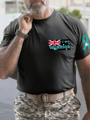 Men's PTSD Awareness Veteran Printed T-shirt