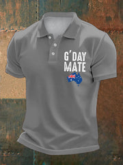 Men's Australia Patriotic Printed Casual Tops