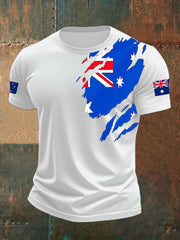Men's Australia Flag Print short sleeves t-shirt
