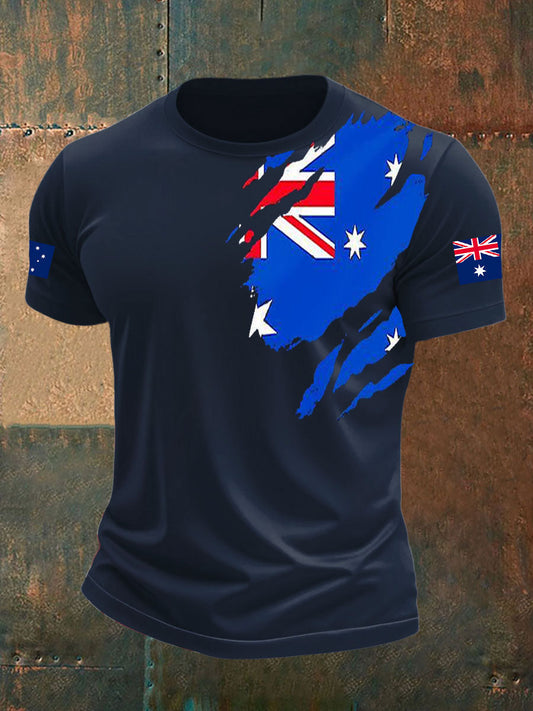Men's Australia Flag Print short sleeves t-shirt