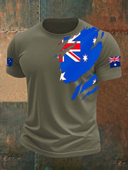 Men's Australia Flag Print short sleeves t-shirt