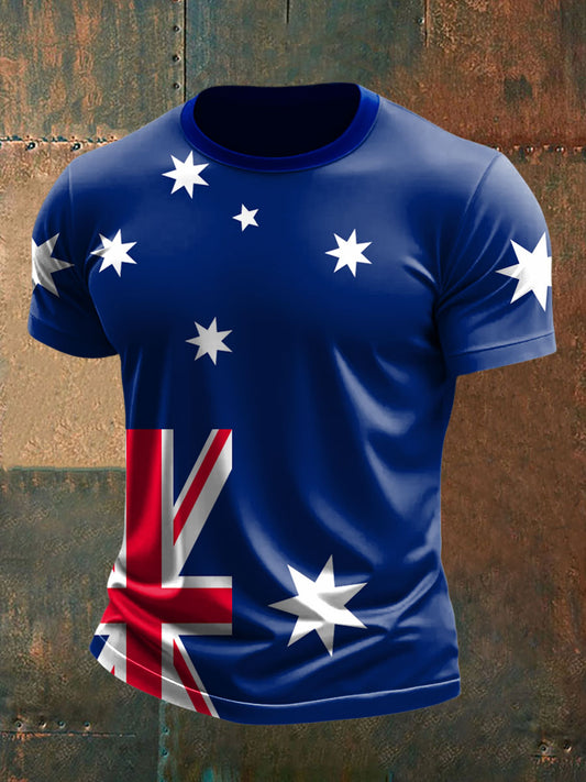 Men's Australia Flag Print short sleeves t-shirt