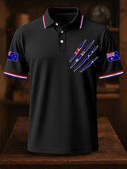 Men's Australian Flag Print Casual Top
