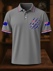 Men's Australian Flag Print Casual Top