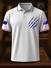 Men's Australian Flag Print Casual Top