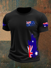 Men's Australia Flag Print short sleeves t-shirt