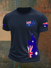 Men's Australia Flag Print short sleeves t-shirt