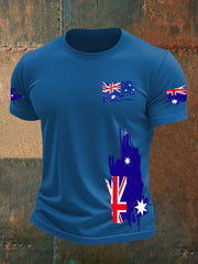 Men's Australia Flag Print short sleeves t-shirt