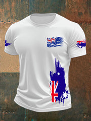 Men's Australia Flag Print short sleeves t-shirt