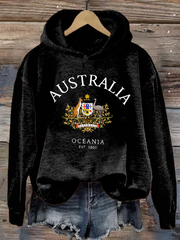 Women's Australia Printed Regular Sweatshirt
