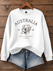 Women's Australia Koala Printed Regular Sweatshirt
