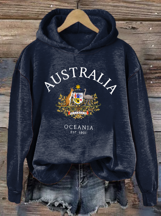 Women's Australia Printed Regular Sweatshirt