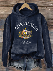 Women's Australia Printed Regular Sweatshirt