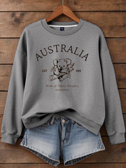 Women's Australia Koala Printed Regular Sweatshirt