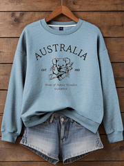 Women's Australia Koala Printed Regular Sweatshirt