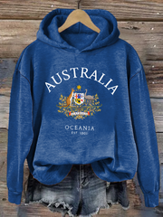 Women's Australia Printed Regular Sweatshirt