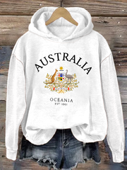 Women's Australia Printed Regular Sweatshirt