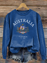 Women's Australia Printed Regular Sweatshirt
