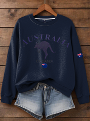 Women's Australia Printed Regular Sweatshirt