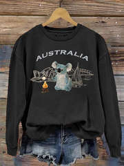 Women's Australia Koala Printed Regular Sweatshirt