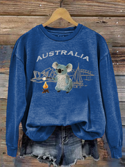 Women's Australia Koala Printed Regular Sweatshirt