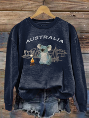 Women's Australia Koala Printed Regular Sweatshirt